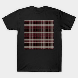 Winter Aesthetic Calan 2 Hand Drawn Textured Plaid Pattern T-Shirt